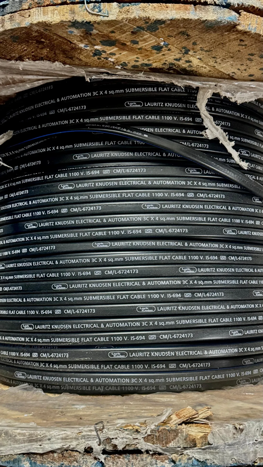 Lauritz Knudsen 1100 V IS 694 submersible flat cable