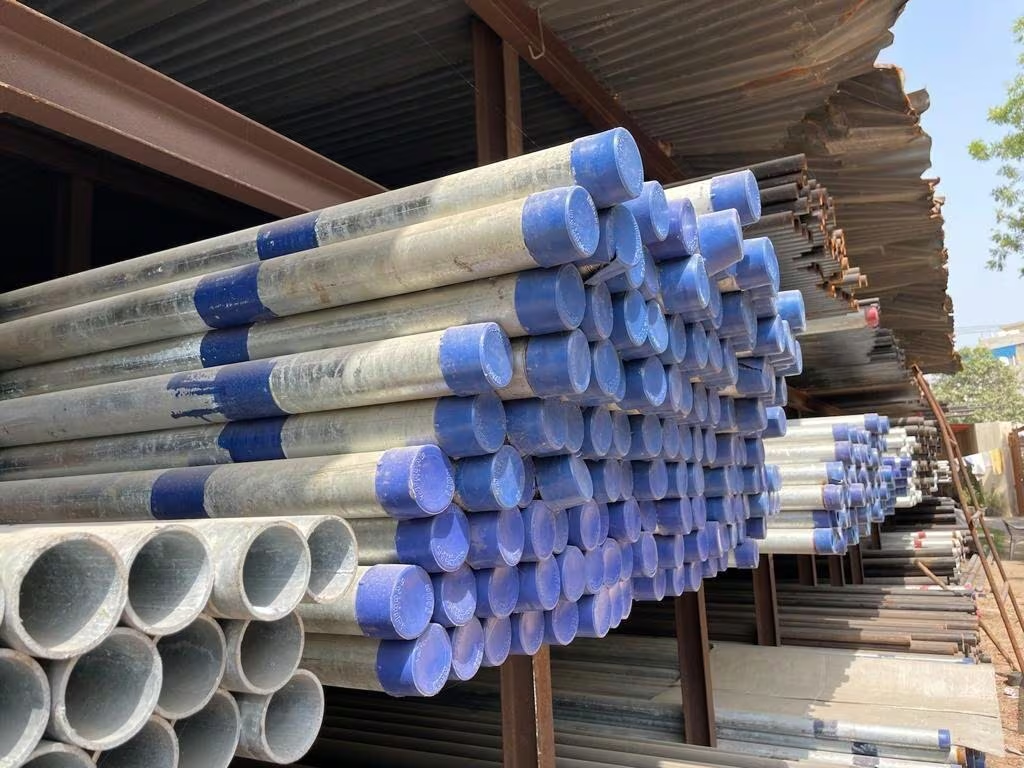 Fresh GI pipe bundles at Nova Trading